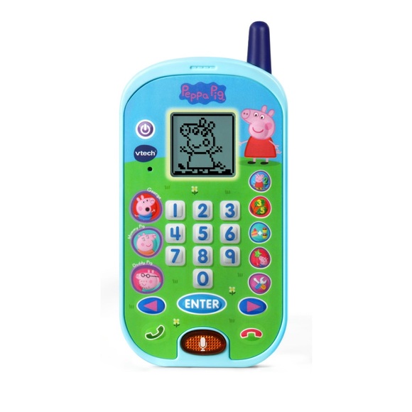 VTech Peppa Pig Let’s Chat Learning Phone, Kid Play Toy - Picture 5 of 8